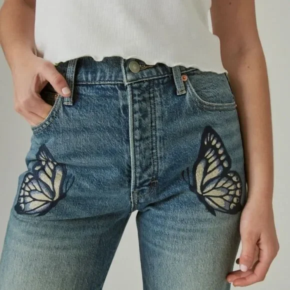Lucky Brand Jeans Lucky Brand Jeans
Drew Mom High Rise Taper butterfly 6 28 - Picture 6 of 14